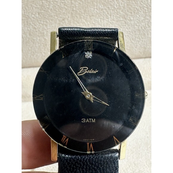 Belair Men's Watch with Diamond Accents Swiss Made Water Resistant - Picture 8 of 8